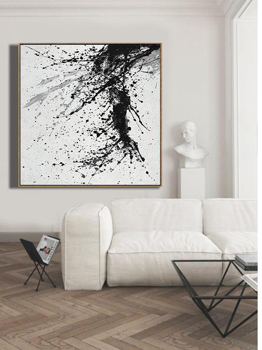 Minimalist Drip Painting #DH29A - Click Image to Close